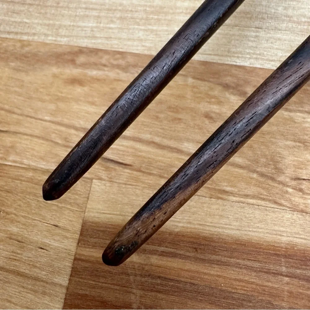 MCM Stainless Serving Set-Long Wood Handles- Japan